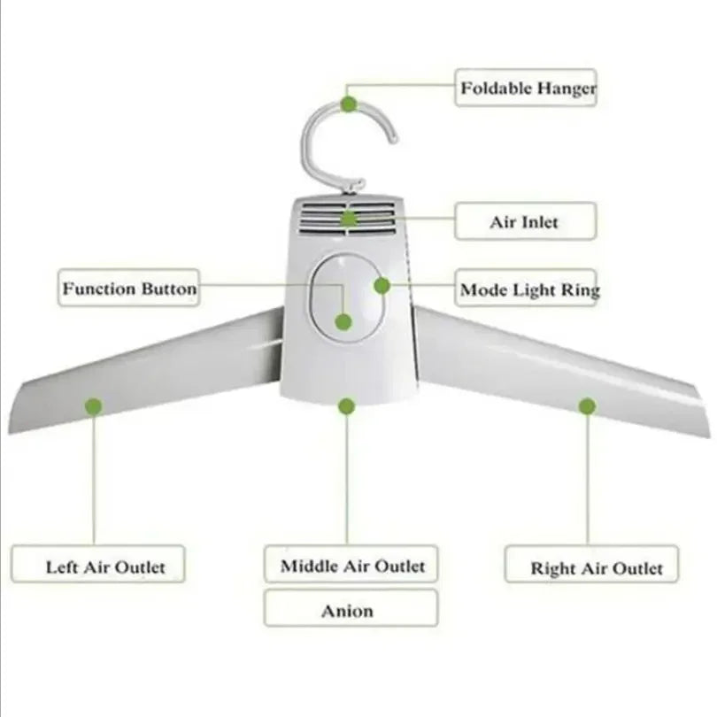 Secador de ropa portátil inteligente de 110-220V, perchas para zapatos, perchas plegables para lavandería, secadora eléctrica, envío directo