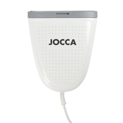 Jocca vertical steam iron with ergonomic handle to remove wrinkles, disinfect and deodorize clothes. 1500w of power, anti-drip system, heats in 45 seconds, 280ml capacity, weighs only 1kg and comes with accessories