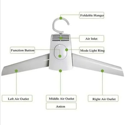 Secador de ropa portátil inteligente de 110-220V, perchas para zapatos, perchas plegables para lavandería, secadora eléctrica, envío directo