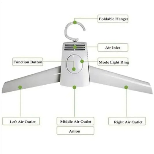 Secador de ropa portátil inteligente de 110-220V, perchas para zapatos, perchas plegables para lavandería, secadora eléctrica, envío directo